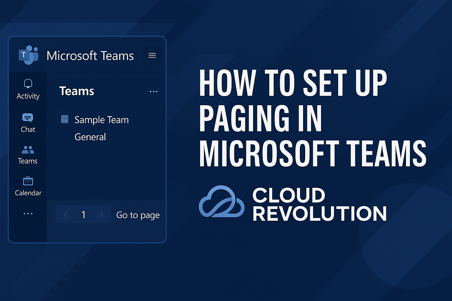 How To Set Up Paging In Microsoft Teams