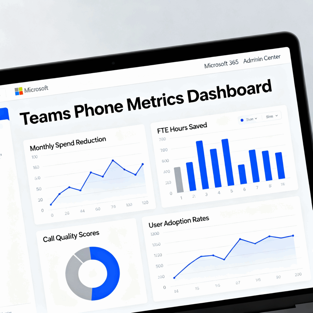Teams Phone metrics dashboard