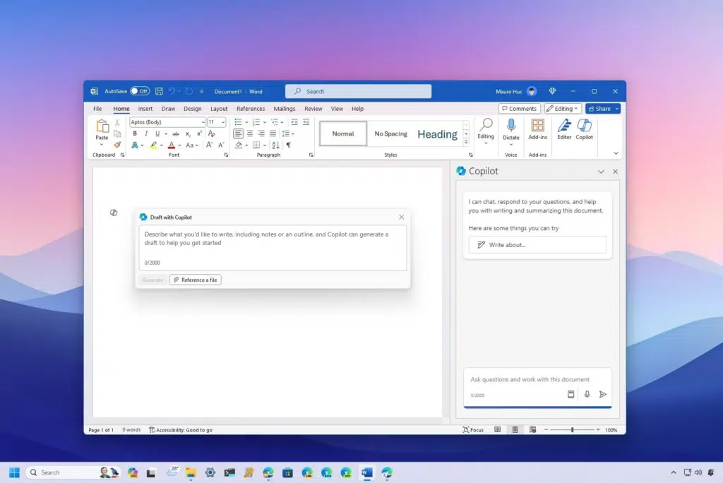 Microsoft 365 Copilot in Word Microsoft 365 Copilot in Word