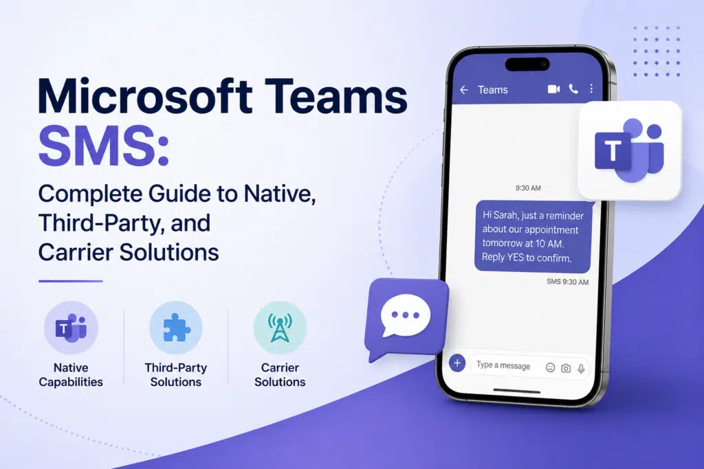 Microsoft Teams SMS: Complete Guide to Native, Third-Party, and Carrier Solutions