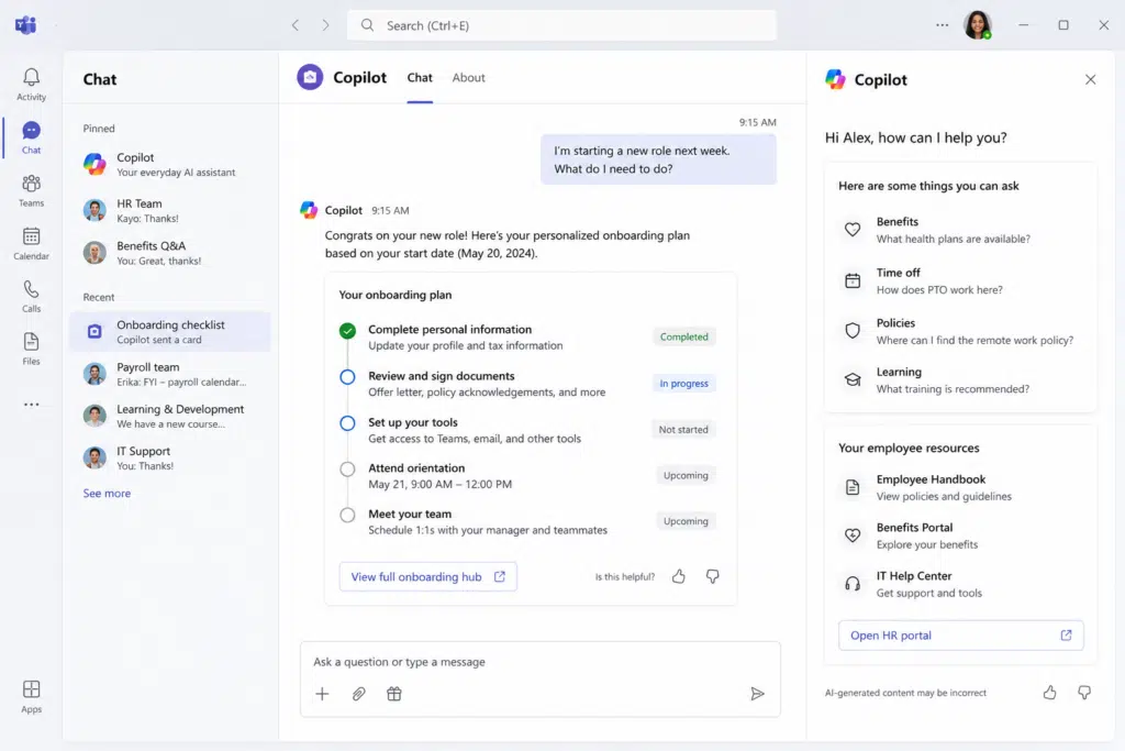 Copilot onboarding workflow
