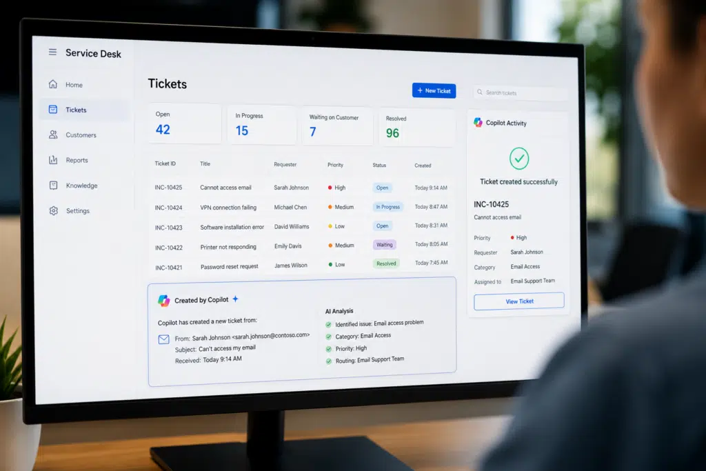 Automated Service Desk Ticket Creation
