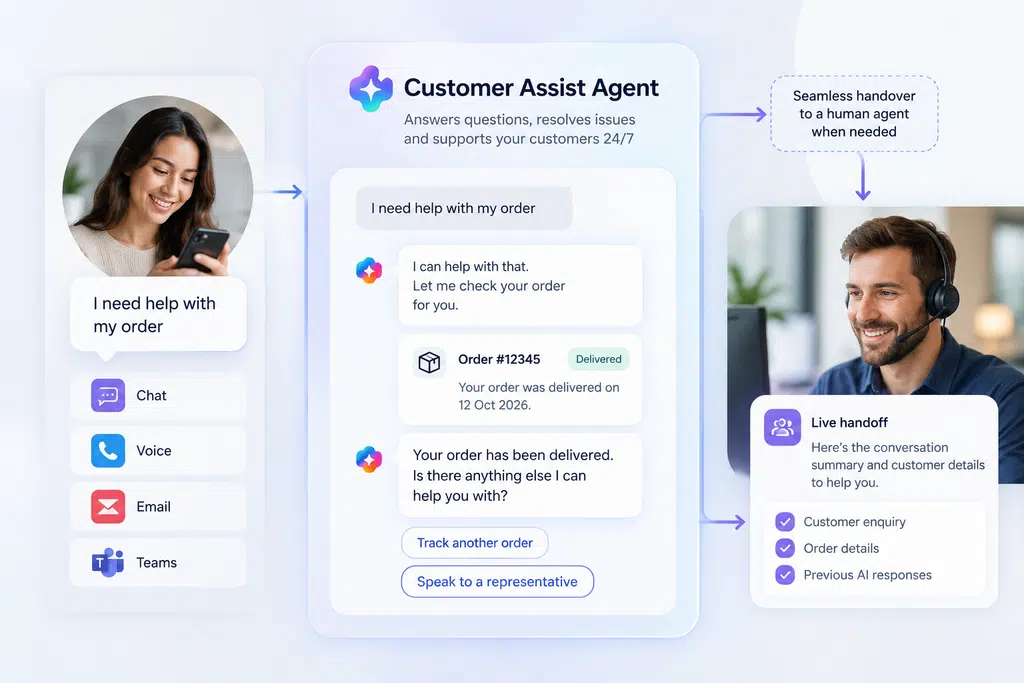 Microsoft CCI customer assist agent