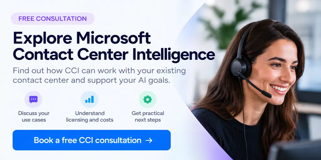 Microsoft Contact Center Intelligence